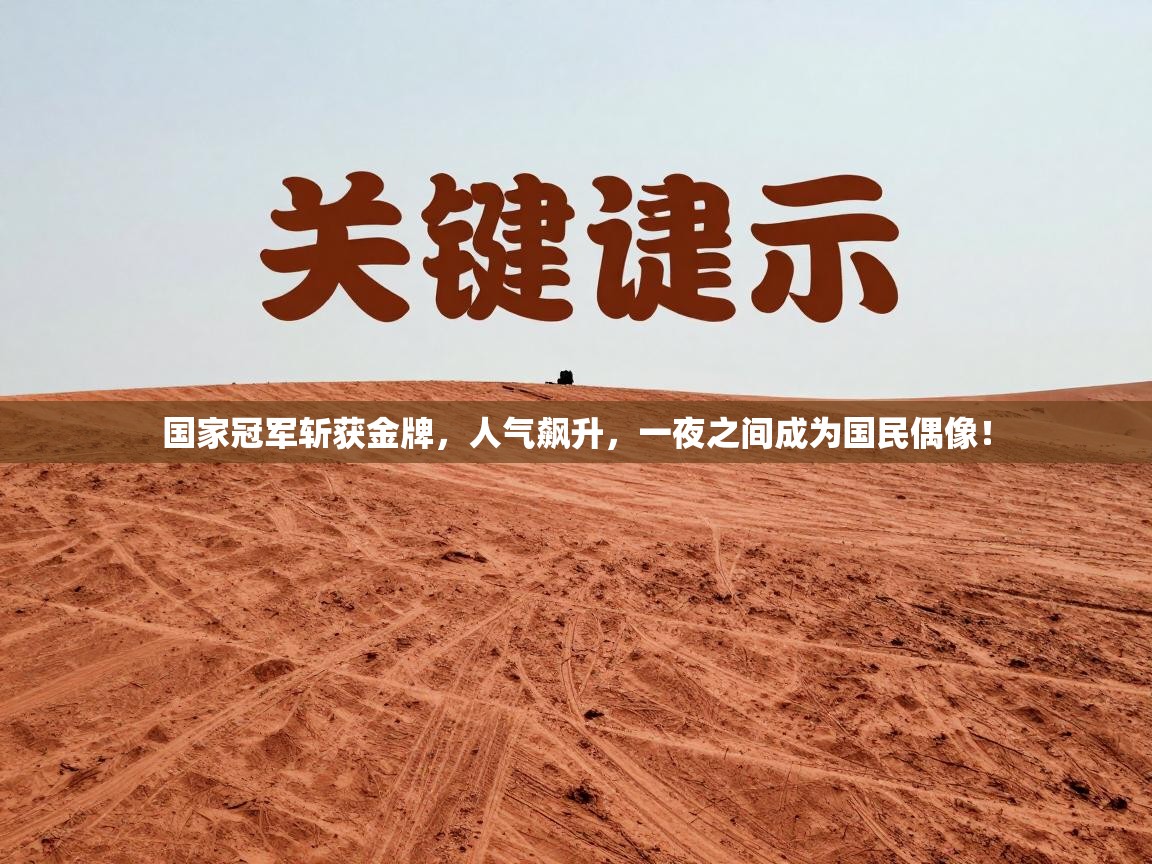 国家冠军斩获金牌，人气飙升，一夜之间成为国民偶像！  第1张